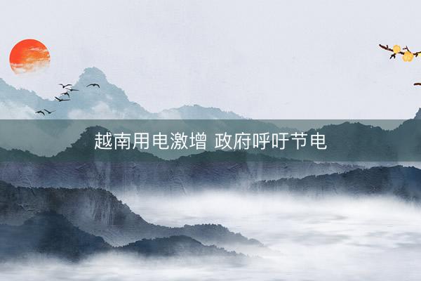 越南用电激增 政府呼吁节电