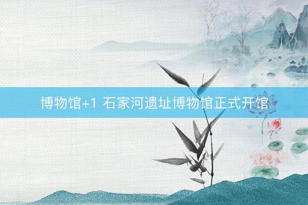 博物馆+1 石家河遗址博物馆正式开馆