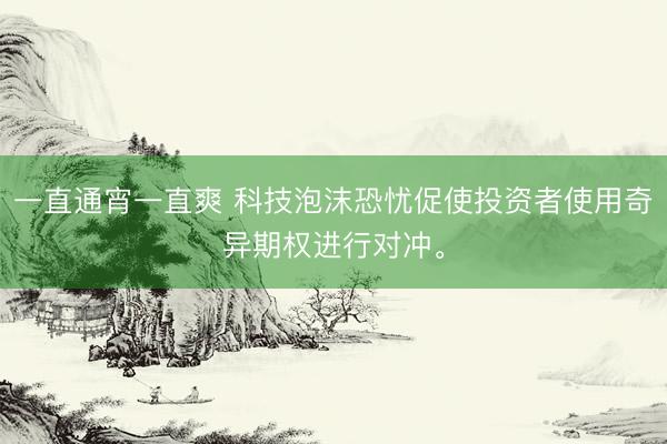 一直通宵一直爽 科技泡沫恐忧促使投资者使用奇异期权进行对冲。